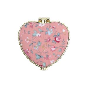 Parlour Mini Makeup Mirror - Heart Pink